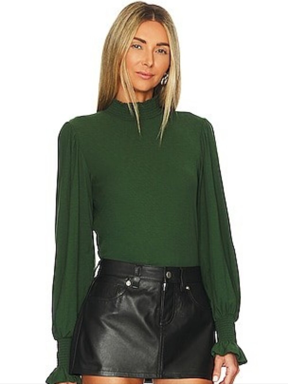 Nation LTD Violet Prim And Proper Top in Forest